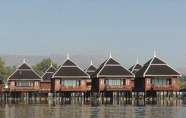 Reaching Lake Inle we stay in a wonderful hotel set on the lake.